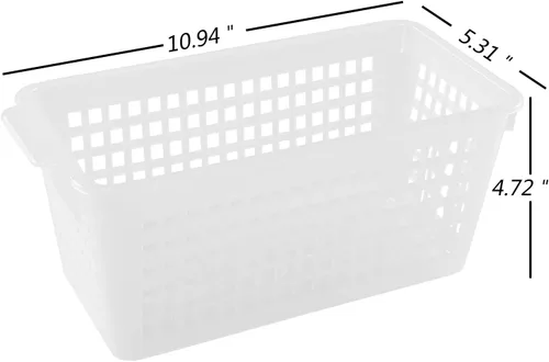 Miniatura 2 de Paquete de 6 bandejas de almacenamiento de plástico transparente para armarios, encimeras y cajones