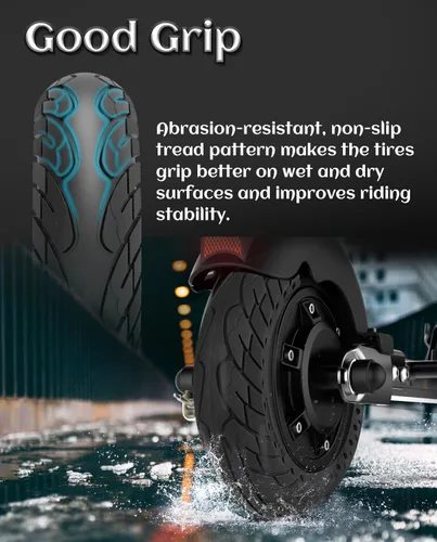 Miniatura 3 de 10 x 2.5 Pulgadas Neumático para Patinete Eléctrico Neumático Sólido 60/70-6.5 Ajuste para Ninebot Max G30P G30LP~Gotrax G5 G6~Hiboy Max 3~Hover 1