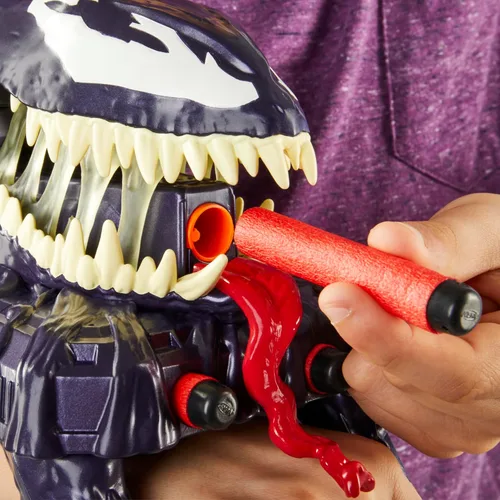 Miniatura 3 de Marvel Spider-Man VenomVersus Marvel's Venom Strike Blaster, juguete NERF Spider-Man, juguetes de superhéroes para niños a partir de 5 años