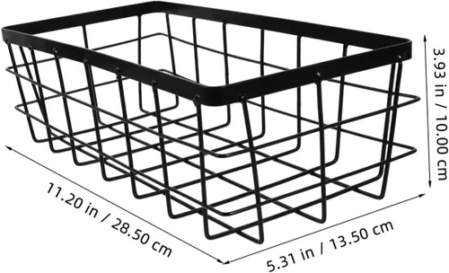 Miniatura 2 de Luxshiny Cesta de almacenamiento de metal montada en la pared para cocina y baño, organizador versátil para acondicionadores de champú y más diseños