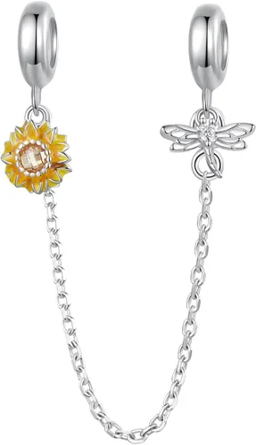 NINGAN Heart Series Beaded Love Pendant 925 Sterling Silver Wrapped Love Crown Castle Angel Charm Fit Women's Bracelet Necklace Valentine's Day