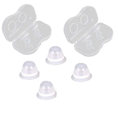 Miniatura 4 de 2 pares de pezones correctores de pezones para pezones planos invertidos para lactancia materna recién nacida bebé madre o mujeres chupan el pecho