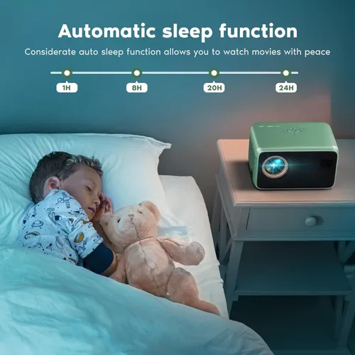 Miniatura 8 de Proyector Native 1080P con WiFi y Bluetooth, proyector de películas con enfoque automático, compatible con teléfono/TV