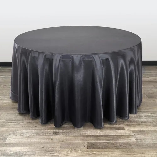 Miniatura 27 de YOUR CHAIR COVERS - Mantel redondo de satén de 120 pulgadas, color rubor, manteles de mesa redondos para mesas de banquete de 5 pies Blush