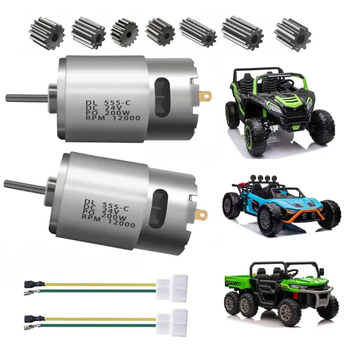 2 unidades de 24 V RS555 12000 RPM motor de accionamiento eléctrico para ruedas eléctricas, motor de alta velocidad de 30 V 36 V para niños,