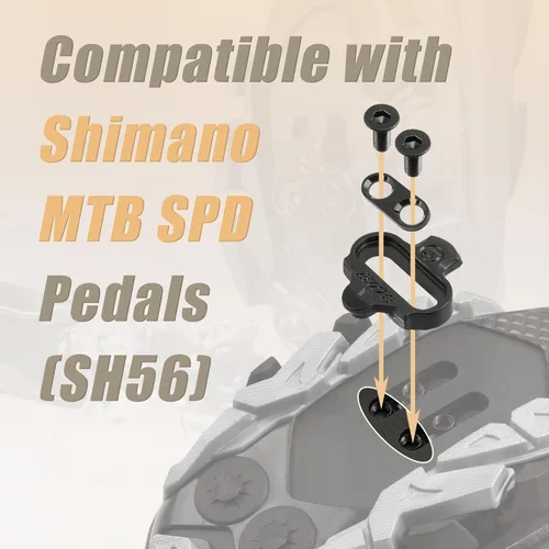 Miniatura 2 de CyclingDeal Clavijas de bicicleta compatibles con pedales Shimano MTB SPD SM-SH51 y SM-SH56 Clavijas SPD de liberación simple y múltiple