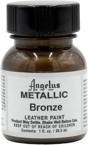 Miniatura 16 de Angelus - Pintura metálica para cuero, 4 onzas, plata