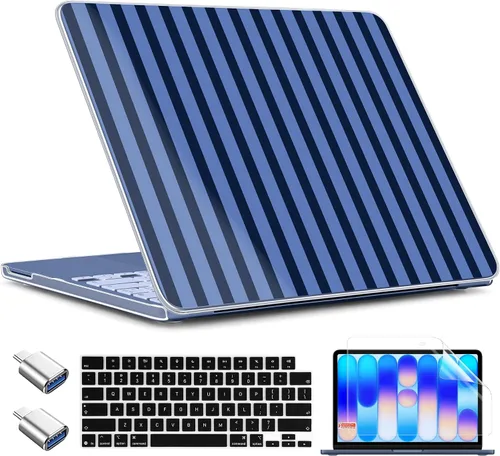 Miniatura 48 de TWOLSKOO Funda para MacBook Neo de 13 pulgadas 2026 A3404 A18 Pro Chip, carcasa rígida de plástico con adaptador tipo C, 2 fundas para cámara web