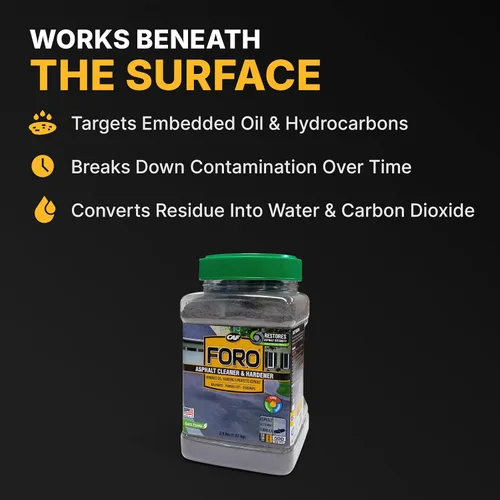 Miniatura 3 de CAF Outdoor Cleaning FORO - Limpiador y endurecedor de asfalto, removedor de manchas de aceite para superficies de entrada de asfalto