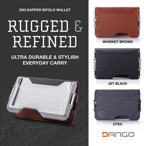 Miniatura 2 de Dango - Cartera minimalista delgada para hombre, bloqueo RFID, plegable