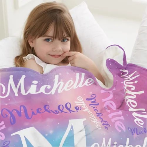 Miniatura 3 de Novgarden Mantas de Bebé Personalizadas para Niñas Adolescentes, Manta Personalizada con Nombre de Franela, Manta de Tiro para Niños, Artículos