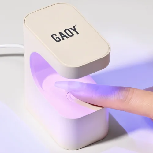 Miniatura 7 de GAOY Mini Luz UV para Uñas de Gel, Pequeña Luz de Curación con 2 Temporizadores, Lámpara de Uñas LED en Forma de U para Curación Rápida, Púrpura