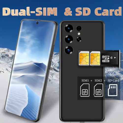 Miniatura 4 de Smartphone Android 12+512GB Pantalla HD de 6.9 pulgadas, 4500 mAh y cámara de 21+8 MP Desbloqueado con Dual-SIM, Face ID y OTG - Asequible sin
