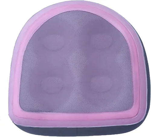 Miniatura 8 de Asiento inflable para bañera de hidromasaje con ventosas y cubierta de malla, asiento de cojín inflable de doble uso, almohada inflable