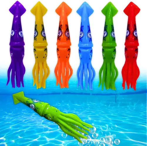 Miniatura 10 de Haktoys Juego de juguetes de buceo en piscina, torpedos hundidos para niños y adultos, cohetes torpedos de piscina de hundimiento rápido