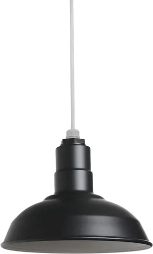 Miniatura 74 de Steel Lighting Co. El Segundo - Lámpara de granero Colgante montado en el techo Domo de 12 pulgadas Vástago de 12 pulgadas Luz de acero