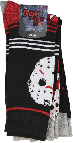 Miniatura 4 de Friday The 13th Jason Voorhees - Máscara de hockey para adultos, paquete de 3 calcetines para hombre, Varios