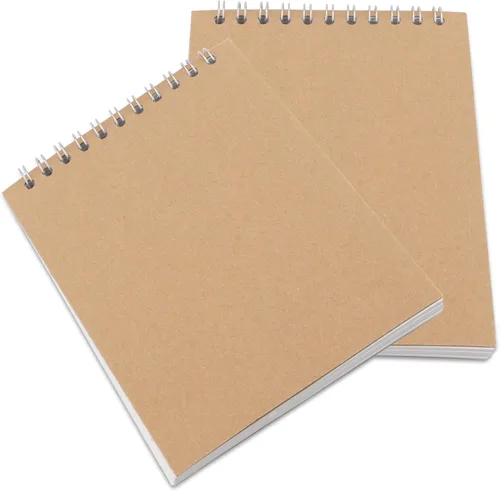 Miniatura 4 de Paquete de 30 blocs de bocetos A6, cuadernos de bocetos encuadernados en espiral superior, 60 hojas/120 páginas, blocs de dibujo de páginas
