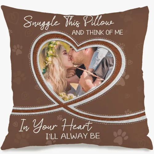 Miniatura 8 de Custom Single Image Pillow Case with Personalized Text Designed for Home Decoration and offering Gift Charm for Family Celebrations or Holidays