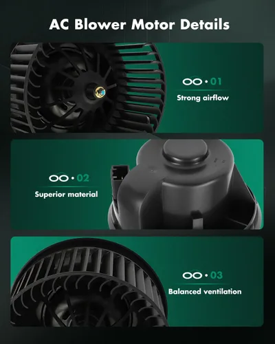 Miniatura 3 de SCITOO Motor soplador de calentador HVAC con jaula de ventilador frontal 700272 para Ford para Escape 2013-2019, para Ford para Focus 2012-2018