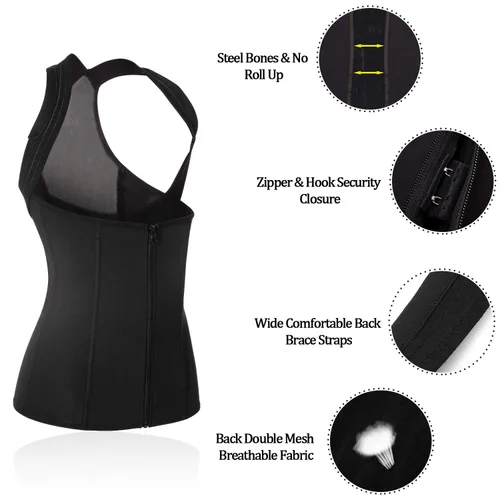 Miniatura 6 de URSEXYLY Correctores de postura para mujer, chaleco de entrenamiento de cintura, control de abdomen, moldeadores corporales para cuello, hombros