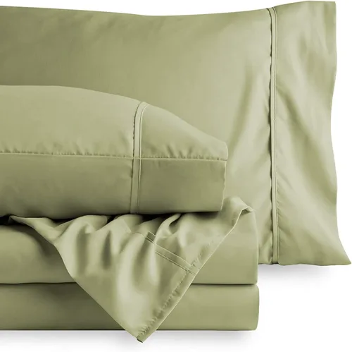 Miniatura 15 de Sábanas de algodón de parcal de 600 hilos para cama de tamaño doble, sábanas de algodón de percal, tamaño doble, doble bolsillo, sábanas de algodón