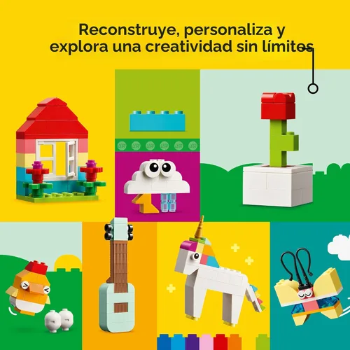 Miniatura 5 de LEGO Bloques de construcción clásicos y vibrantes de caja de ladrillos – Juguetes sensoriales y de aprendizaje para niños y niñas, a partir de 4