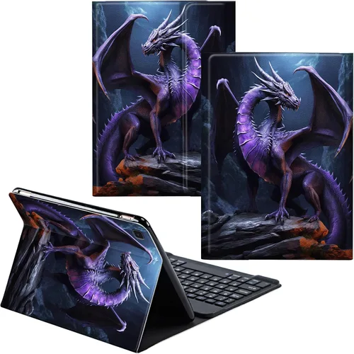 Miniatura 9 de Para Samsung Galaxy Tab S6 Lite Funda 2022/2020 Teclado Inalámbrico Desmontable Y Cubierta De Soporte De Cuero PU Funda Protectora Para Samsung