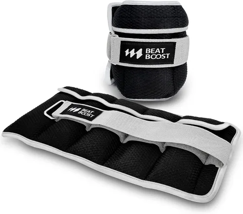 Miniatura 13 de BeatBoost Pesas de Tobillo y Muñeca para Mujeres y Hombres Un Par de 1 2 3 4 6 8 10 Libras Juego de Pesas para Brazo y Pierna con Correas Ajustables