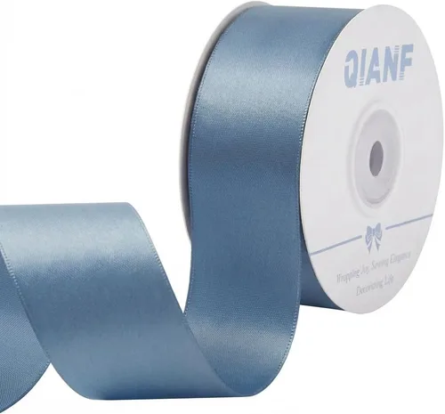 Miniatura 51 de QIANF Cinta plateada de satén de doble cara de 1-1/2 pulgadas para envolver regalos, lazos para el pelo, hacer cintas para el cabello, bandas