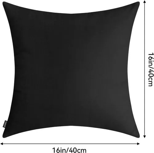 Miniatura 9 de Coddsmz Paquete de 4 fundas decorativas de 100% algodón para cojín cuadrado, funda de almohada de color liso para bricolaje, para sofá y dormitorio