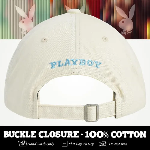 Miniatura 5 de Concept One Playboy - Gorra de béisbol ajustable de sarga de algodón con ala curvada
