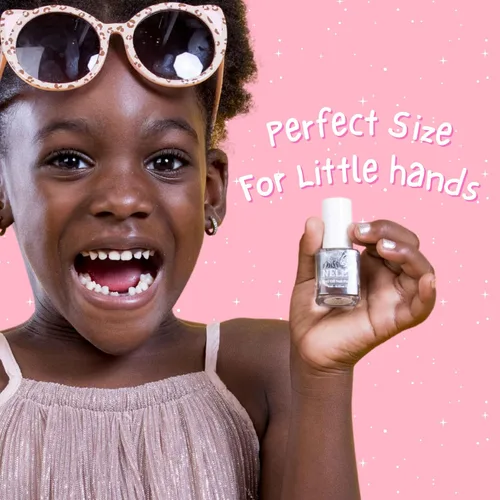Miniatura 2 de Miss Nella Shooting Star - Esmalte de uñas seguro especial plateado brillante para niños, fórmula no tóxica y sin olor para niños y niños pequeños