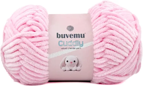Miniatura 11 de Hilo de felpilla de terciopelo, súper suave y esponjoso, para tejer, hacer manualidades, color amigurumi, duradero para el desprendimiento, 3.53