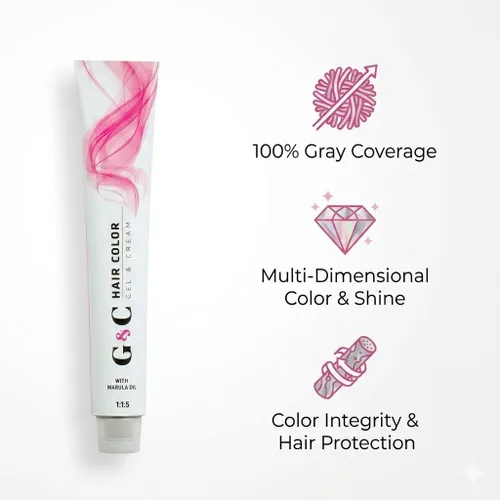 Miniatura 8 de Hair Bar NYC Colores permanentes profesionales para el cabello, 8.21, rubio ceniza violeta claro M.A.B. Sistema de color intenso y brillante