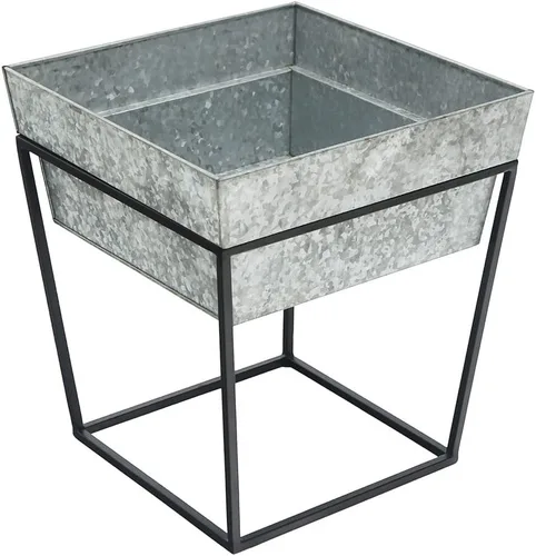 Miniatura 8 de Achla Designs Soporte para plantas Arne, 14" de alto con bandeja de cobre