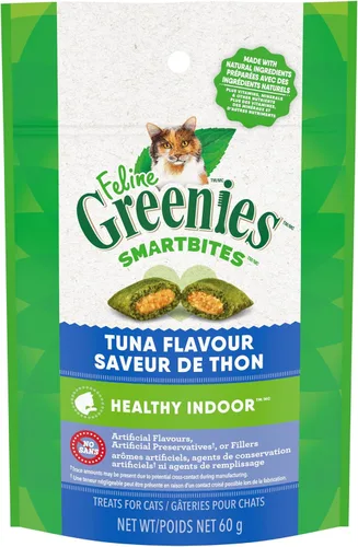 Miniatura 13 de Greenies Feline Smartbites - Golosinas saludables para gatos de interior, sabor a atún, tina de 16 onzas