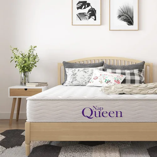 Miniatura 13 de NapQueen - Colchón en caja de resortes internos de 6 y 8 pulgadas, certificado CertiPur-US, Alivio de soporte (Individual, 8 pulgadas)