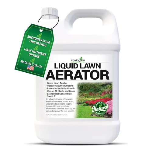 Covington Aireador Líquido para Césped (1 Galón) – Acondicionador y Suavizante de Suelo para Césped y Jardines – Afloja la Arcilla y el Suelo