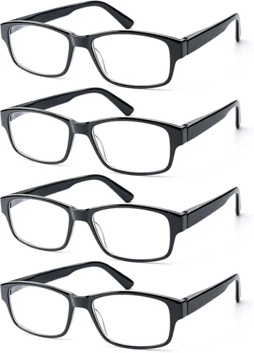 Miniatura 4 de HEEYYOK Gafas de lectura de 0.5 para hombre, grandes lectores para hombres, anchas, negras, XXL, marco de gran tamaño, lentes de lectura