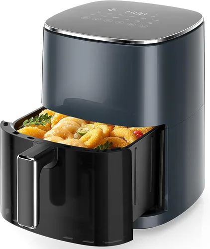 Miniatura 8 de Sweetcrispy Freidora de aire de 6QT con ventana, horno de freidora de aire cuadrado 12-en-1 para la familia, tecnología de aire rápido de 400°F