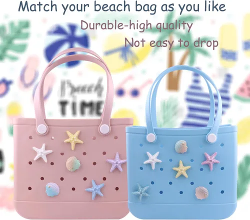 Miniatura 3 de WORBSS - Dijes para bolsa Bogg – Dijes simples y modernos para bolsa de playa – Accesorios Simply Southern Beach Tote Accesorios Inserto decorativo