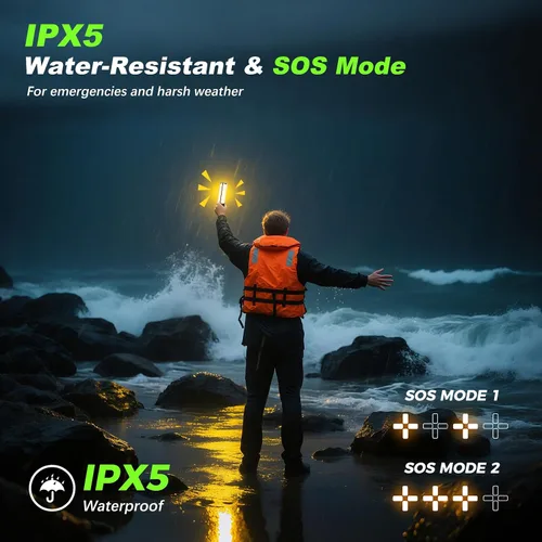 Miniatura 9 de Luces de camping telescópicas recargables de 14000 mAh LED, linternas magnéticas multifunción para iluminación de obra, lámpara de tienda de camping