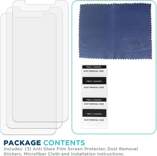 Miniatura 6 de Tech Armor Protector de pantalla mate antirreflejo/antihuellas diseñado para Apple iPhone 11, Xr de 6.1 pulgadas, paquete de 3 unidades 2019