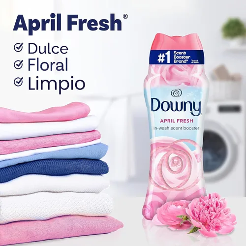 Miniatura 3 de Downy April Fresh - Perlas potenciadoras de aroma para lavar, 24 onzas, perlas de aroma para lavandería, frescura duradera