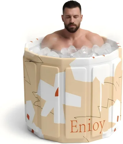 Miniatura 13 de Ice Bath - Bañera fría – Baño de hielo portátil para adultos, bañera plegable aislada de 6 capas para crioterapia y recuperación muscular, bañera