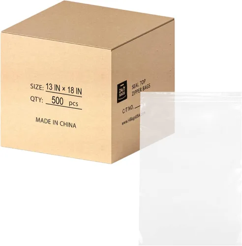 Miniatura 13 de Bolsas de plástico de polietileno transparentes con cierre de cremallera resellable de 6" x 9" (1000 bolsas) de 2 mil