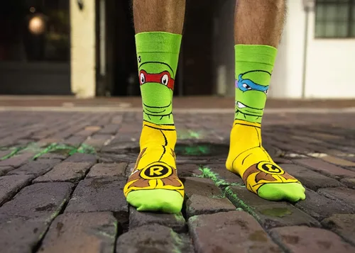 Miniatura 8 de Odd Sox, Nickelodeon TMNT Teenage Mutant Ninja Turtles, 90's Cartoon, Fun Socks