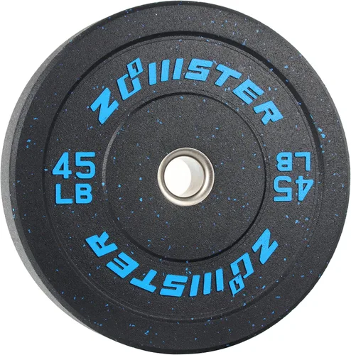 Miniatura 3 de Placa de Parachoques Olímpica Placa de Peso con Alto Rebote Placa de Peso con Inserción de Acero para Entrenamiento de Fuerza y Levantamiento