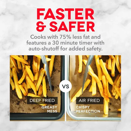 Miniatura 5 de Dash AirCrisp Pro - Freidora de aire digital - Control de temperatura ajustable - Función de apagado automático y múltiples ajustes preestablecidos